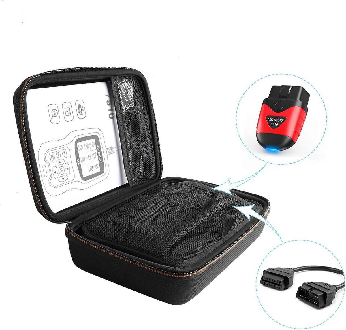 AUTOPHIX Protective Case for OBD2 Scanner, Code Reader & Battery Tester