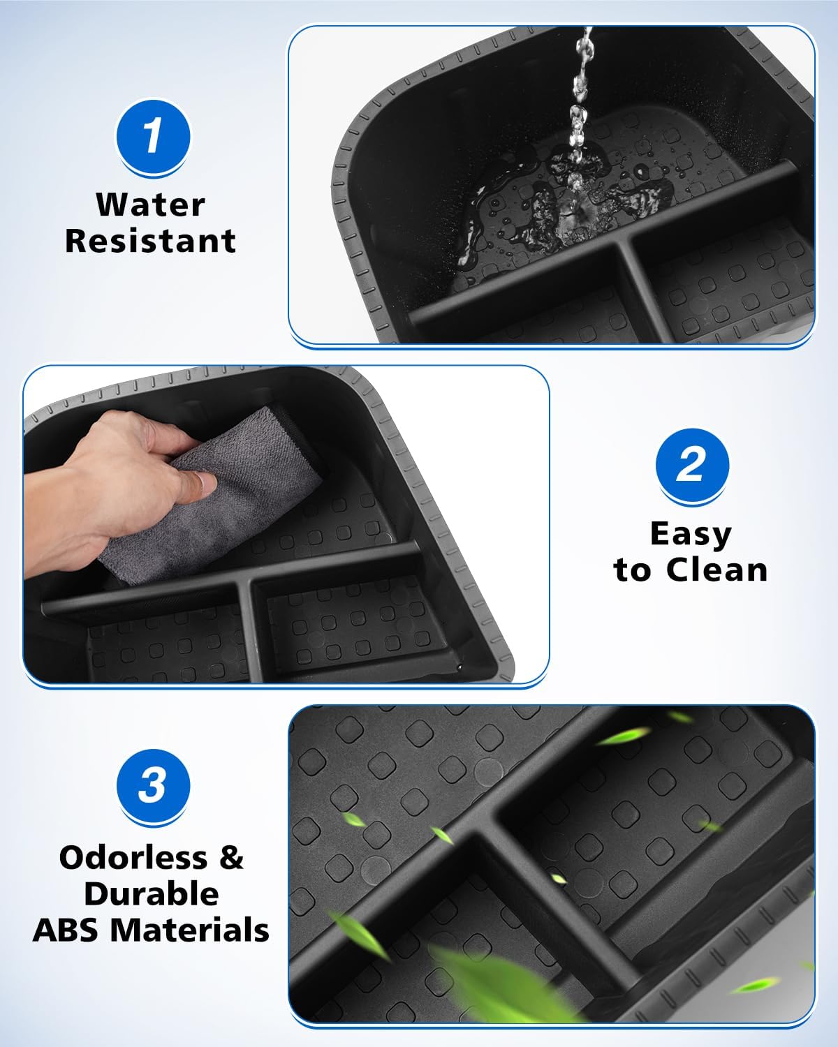 Karltys Rear Side Trunk Storage Bins for Toyota Corolla Cross 2022-2026 AWD, 2 Pcs Cargo Side Pocket Organizer Boxes, ABS Side Storage Tray Accessories, Not for Hybrid or FWD