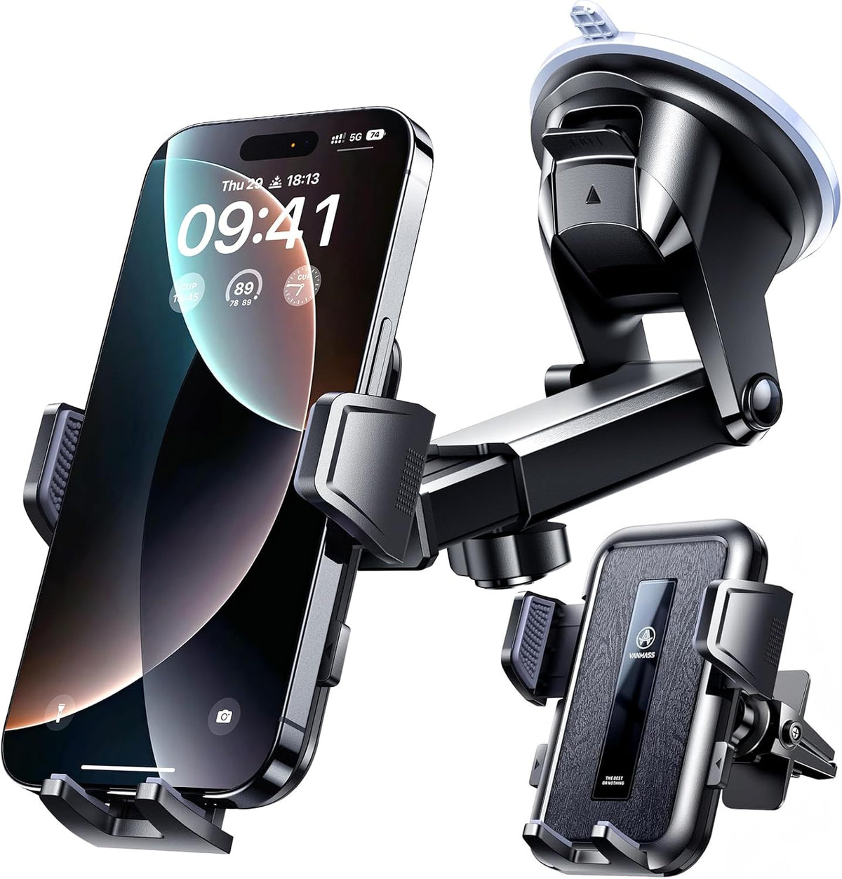 VANMASS 2026 Car Phone Holder【Military-Grade Strongest 90+LBS Suction】