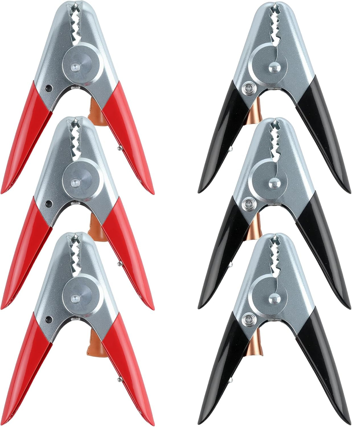 3 Set Battery Jumper Cable Clamps Heavy Duty 6 Inch 1100A Battery Booster Cable Insulated Parrot Clips Battery Charging Connector Kit for Car Auto Heavy Duty Jumper Cable Ends