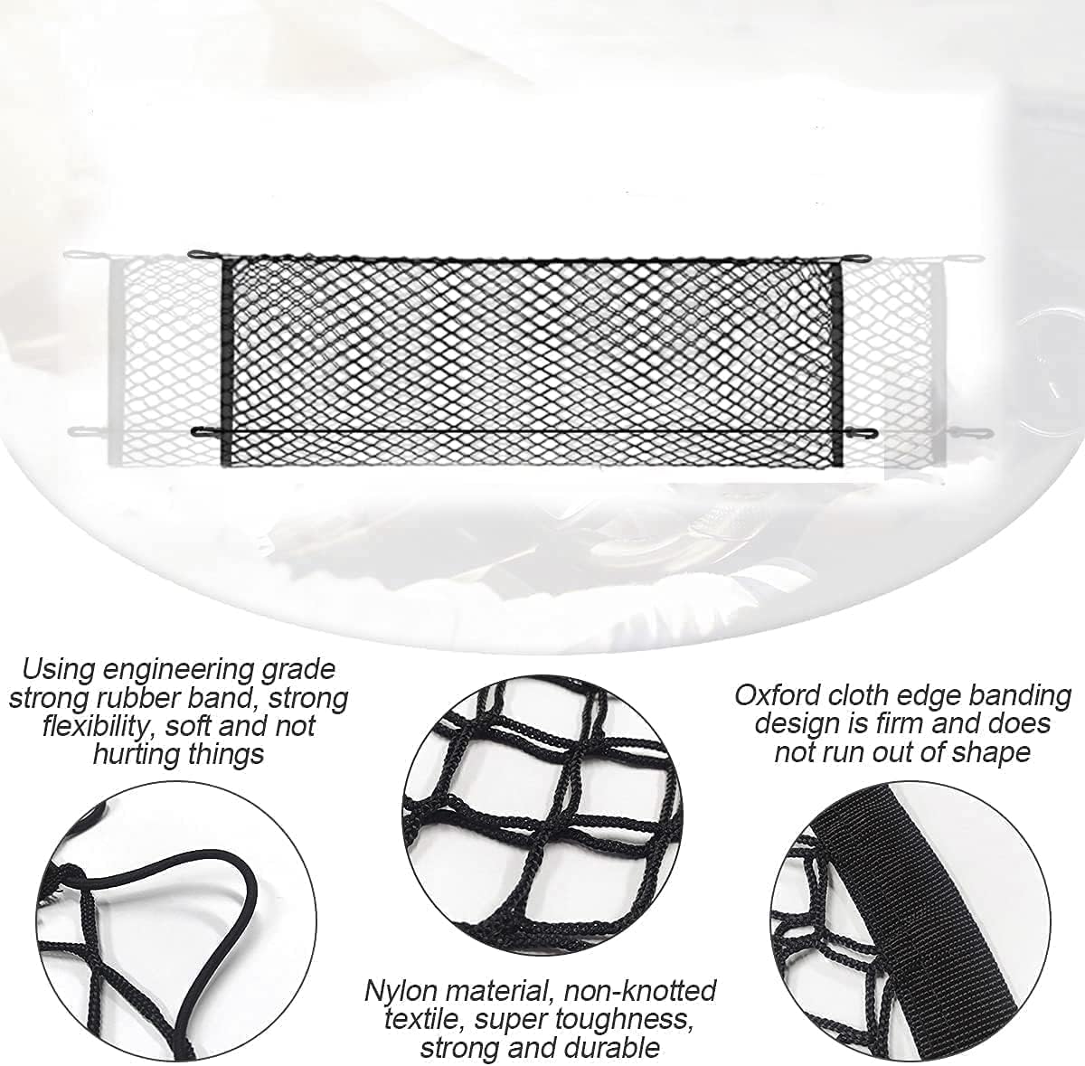 Envelope Trunk Cargo Net Compatible with Nissan Armada 2005 to 2026