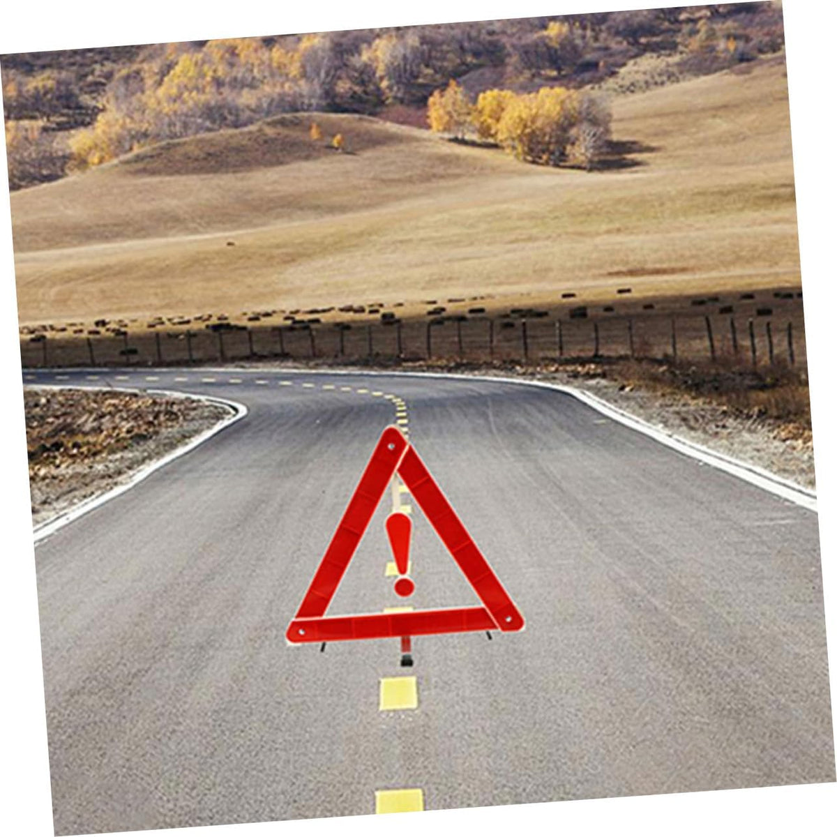 3pcs Reflective Warning Triangle Sign for Car Truck Roadside Emergencies