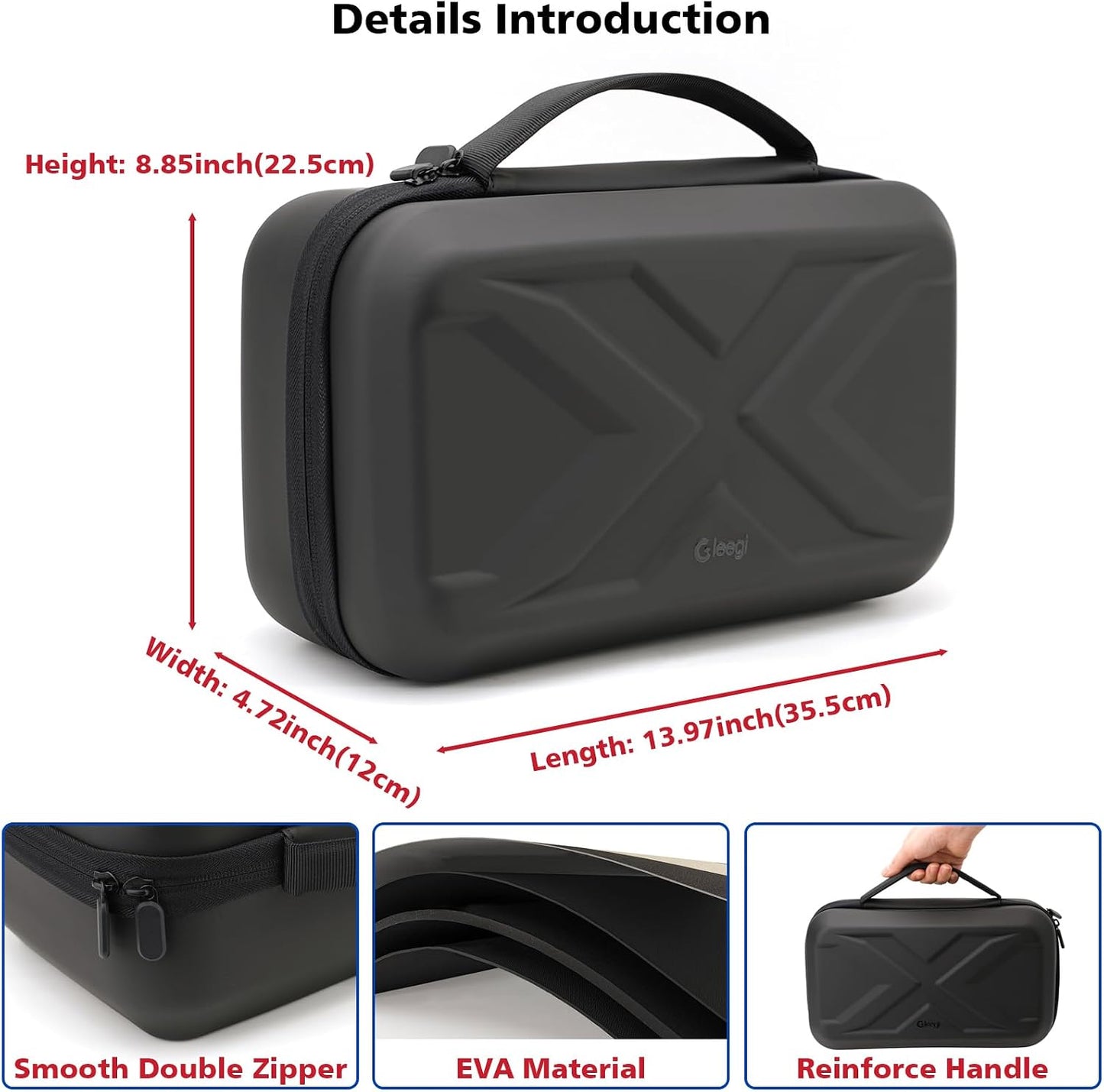 EVA Protection Case Compatible with NOCO Jump Starters - Boost GB150: 3000A/Boost X GBX155: 4250A UltraSafe Jump Starter(CASE ONLY)