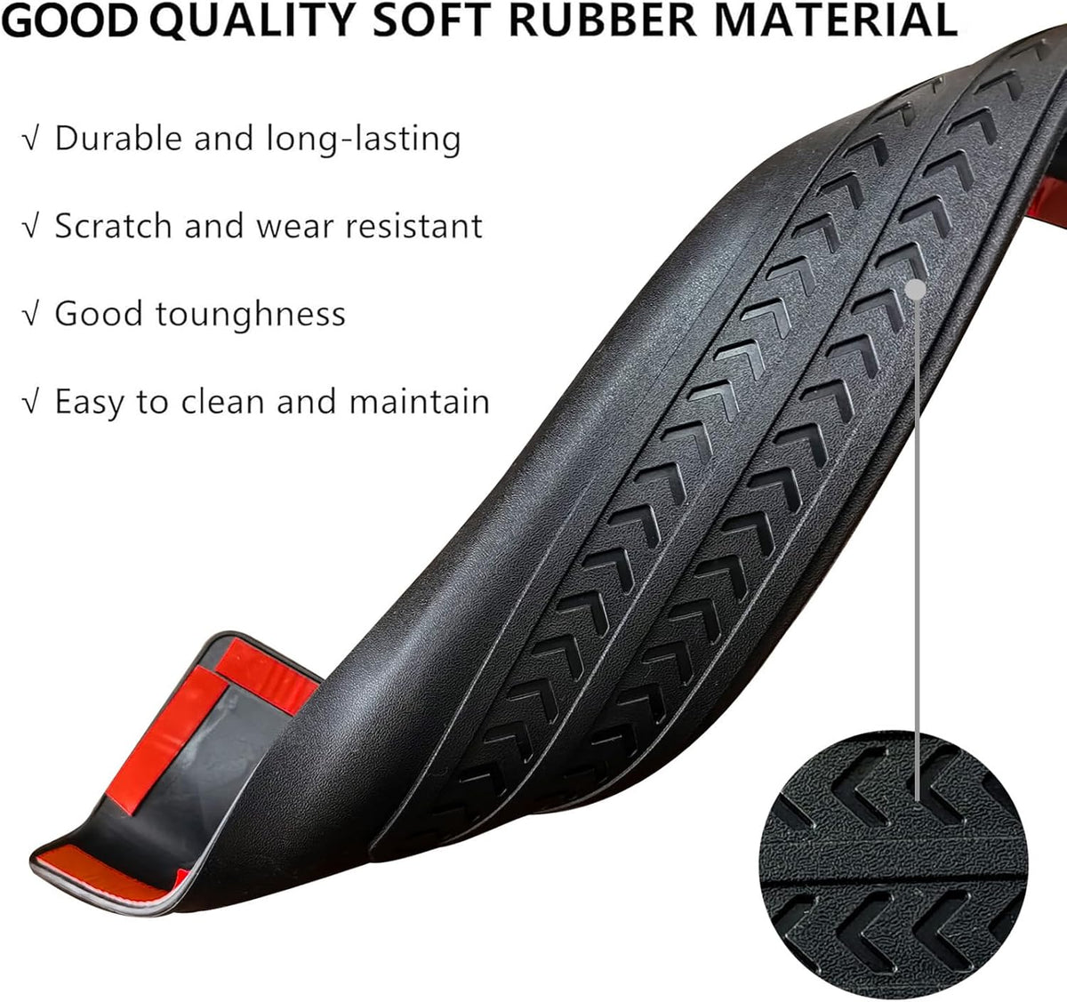 Door Sill Guards Protector TPE Entry Cover for 2021-2025 Ford Bronco 4 Door