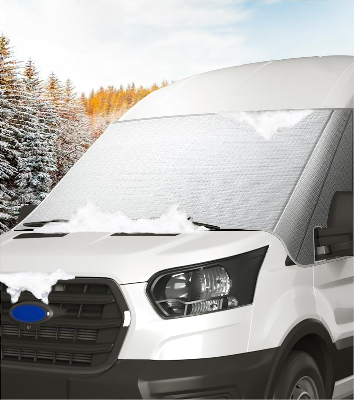 VANNCAMP Exterior Windshield Cover for Ford Transit 2015-2026
