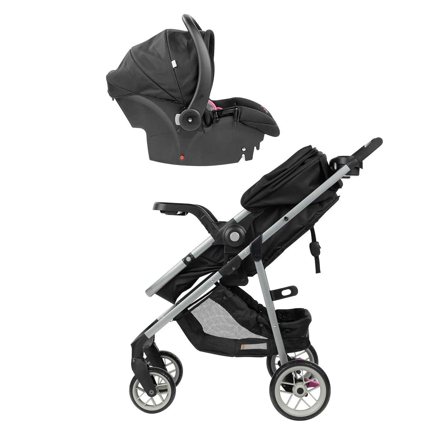 Disney Baby Minnie Mouse Grow and Go Modular Travel System, Simply Minnie & Baby Health & Grooming Kit, Minnie, One Size