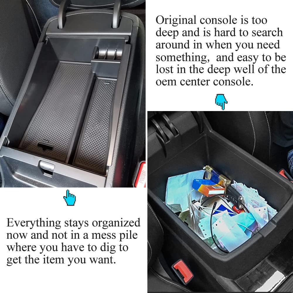Center Console Armrest Storage Box Fit Hyundai Tucson 2016-2021
