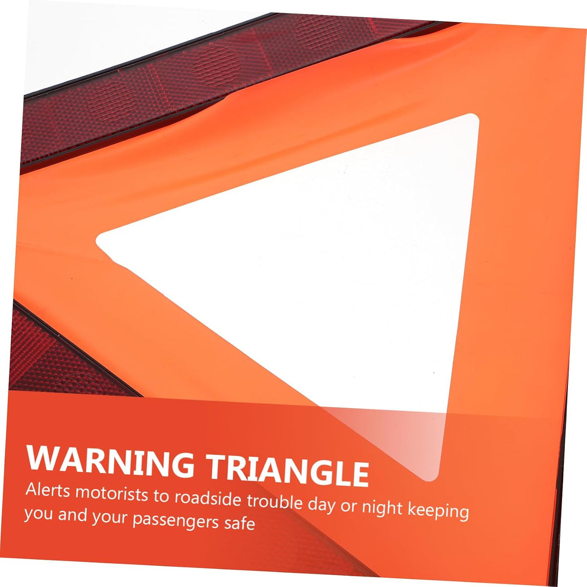 Gatuida 3 Pcs Reflective Roadside Hazard Warning Triangles for Cars