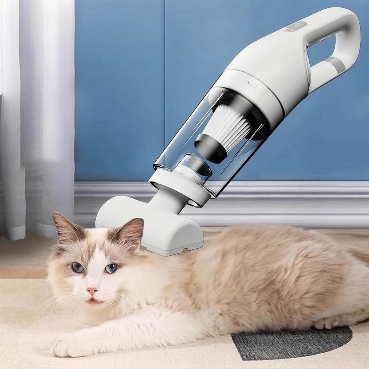 Cordless Vacuum for Dorm | 12000Pa Handheld Dust Suction with HEPA Filter