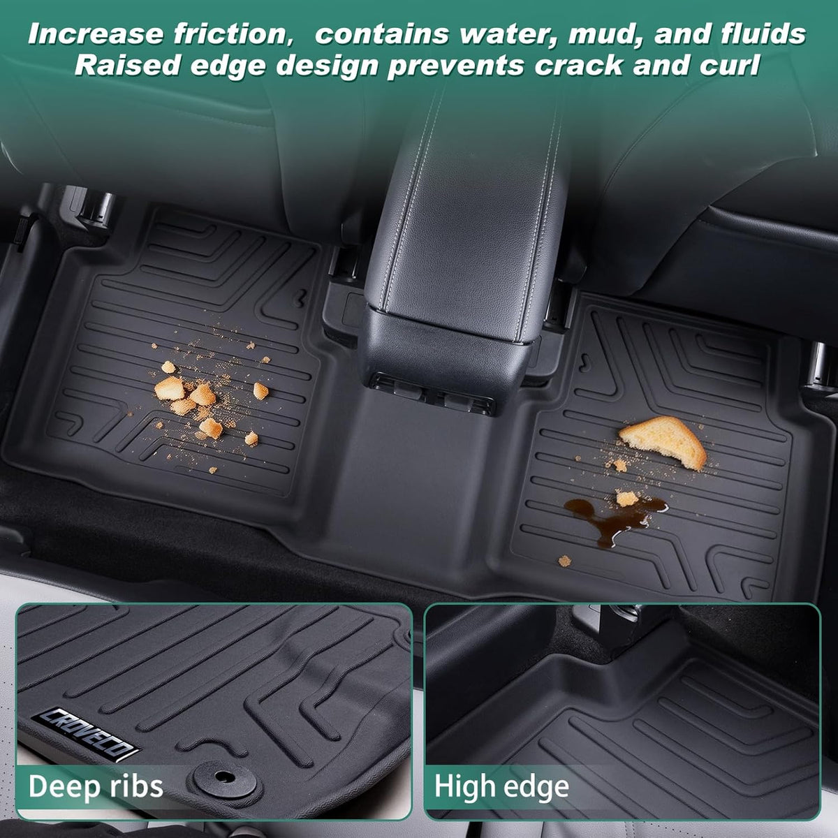 Floor Mats for 2019-2026 Chevy Silverado/GMC Sierra 1500 Double Cab