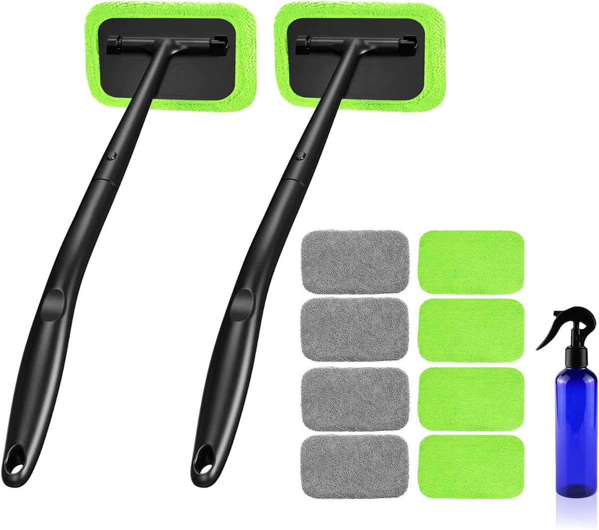 Xindell Interior Windshield Cleaner Tool – Inside Car Window Cleaning Kit with 22“ Detachable Handle, Interior Windshield Squeegee for Clear Vision, Auto Detailing Kit for Car, Home & Outdoor Windows