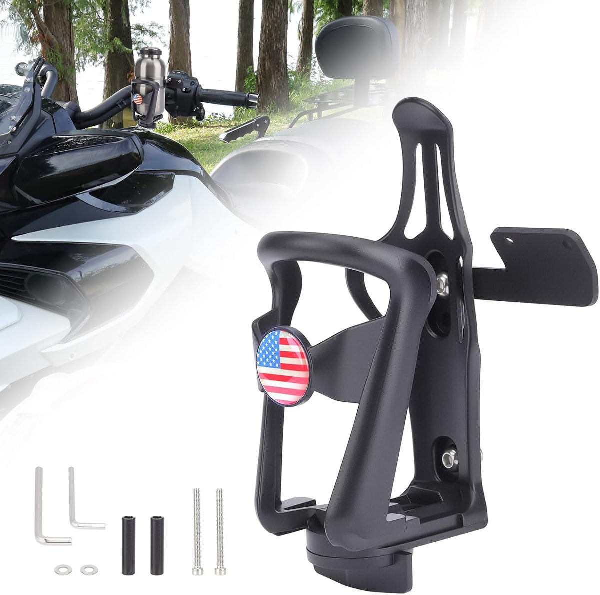Upgraded Ajustable Driver Handlebar Cup Holder for Can Am Spyder F3
