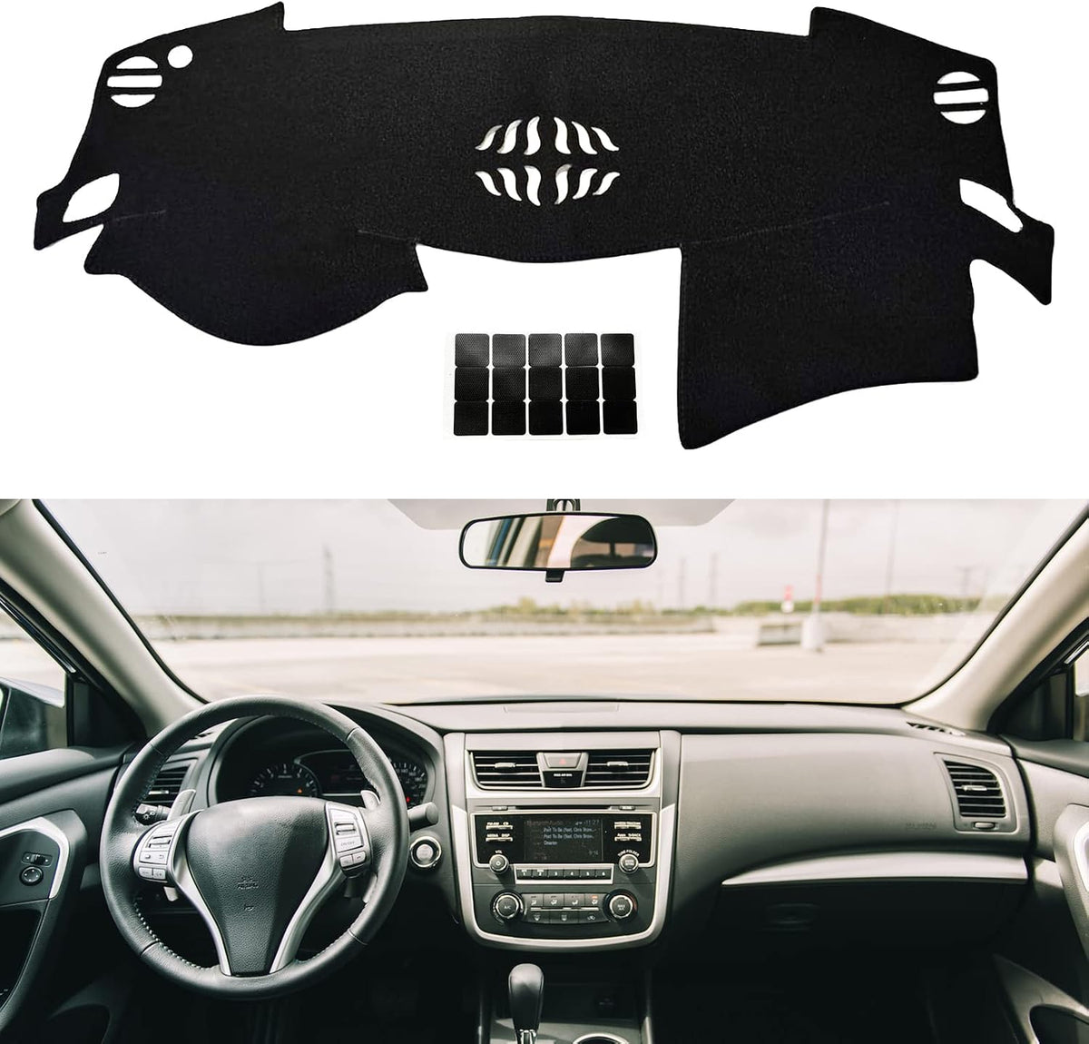 MODIGT Dashboard Cover Mat Fit for 2007-2012 Nissan Altima Dash Cover Pad