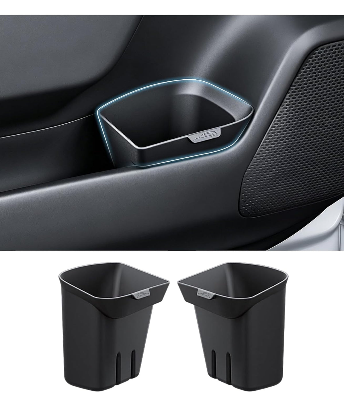 (2Pack) 2026 RAV4 Door Trash Can, for Toyota R AV4 (LE/SE/XLE Premium/Woodland/XSE/Limited/GR Sport),Durable &Waterproof Door Side Garbage Can Insert 2026 R AV4 Accessories (Left&Right)