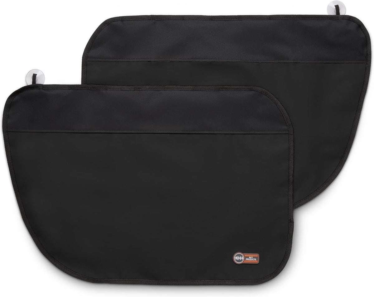 K&H Car Door Protector for Dogs, 2 Pack - 27x19in Black