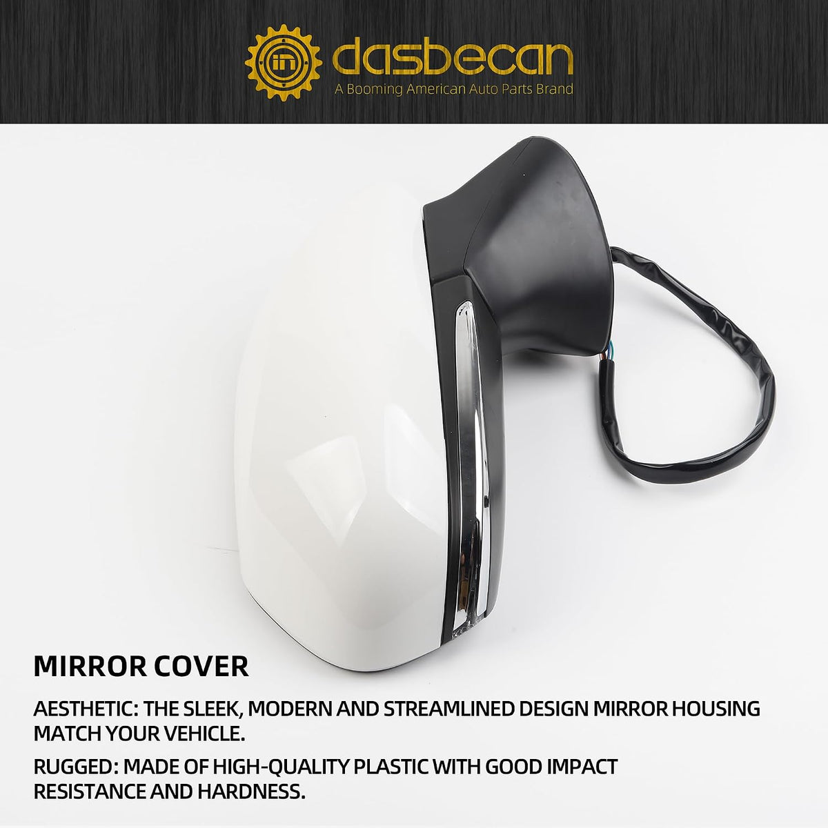 Dasbecan Passenger Side Mirror Compatible with 2018-2024 Toyota Camry 7pin