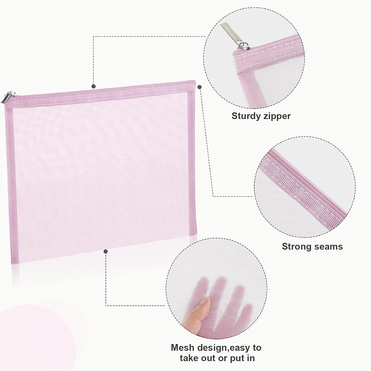 Boao 6 Mesh Zipper Travel