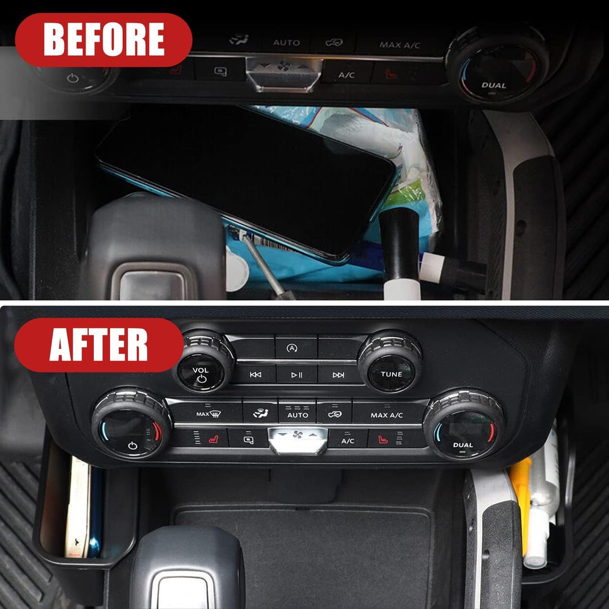 Center Console Shifter Organizer Tray for 2021-2026 Ford Bronco