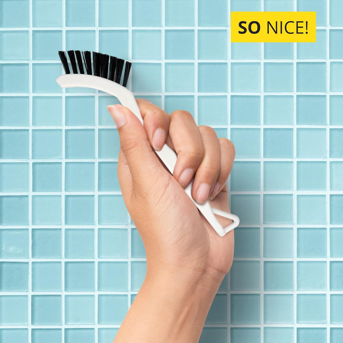 6-Pack Grout Cleaner Brush Set - Firm Nylon Bristle Detail Scrub Brushes for Household Use on Bathtub, Shower, Kitchen, Tile Floors, Sink, Grooves, Window Tracks, Drains