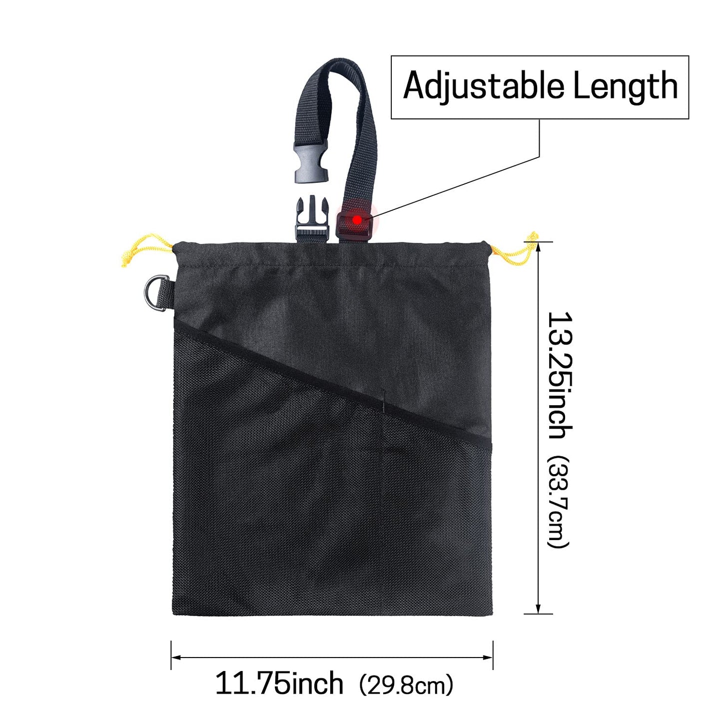 GNEGNI 2PCS Hanging Car Garbage Can - Waterproof Leakproof Trash Bag | Car Trash Can with Durable Leakproof Lining, Keeps Vehicle Clean and Neat