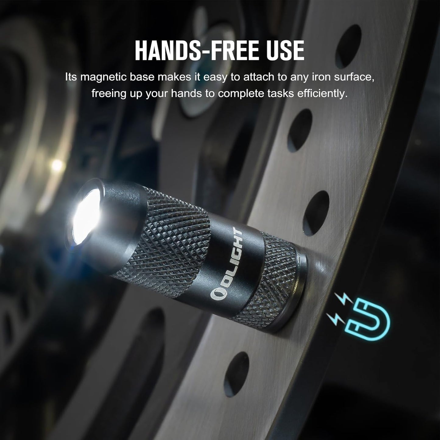 OLIGHT 2 Pack IMINI 2 EDC Rechargeable Keychain Flashlight, 50 Lumens Compact and Portable Mini LED Keyring Lights with Built-in Battery Ideal for Everyday Carry and Emergencies（Black+Dream Blue）