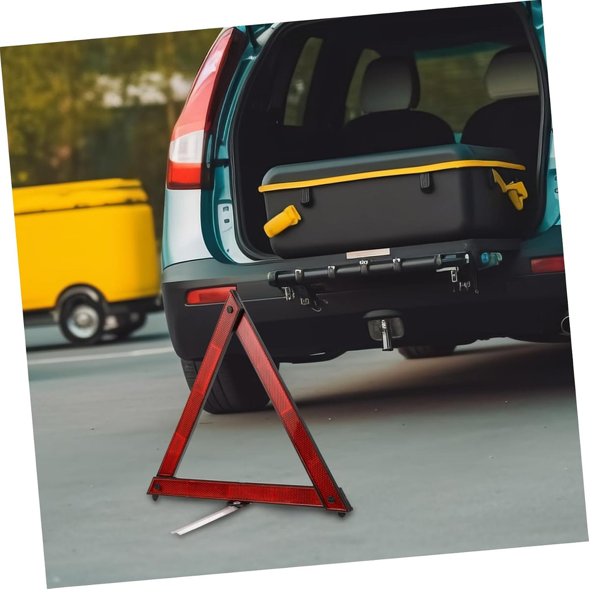 3pcs Reflective Road Emergency Triangles Portable ABS Safety Signs