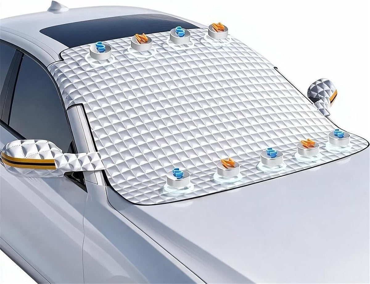 Windshield Cover for Snow and Ice, Car Windshield Cover Sun Shade 58"×45"