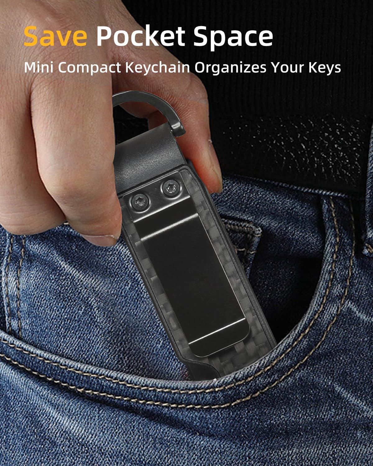 Keychain Key Holder Keychain Tile For Men/Women Key Finder Ring/Organizer for Car Keys Keyring Accessories 2-5 Keys