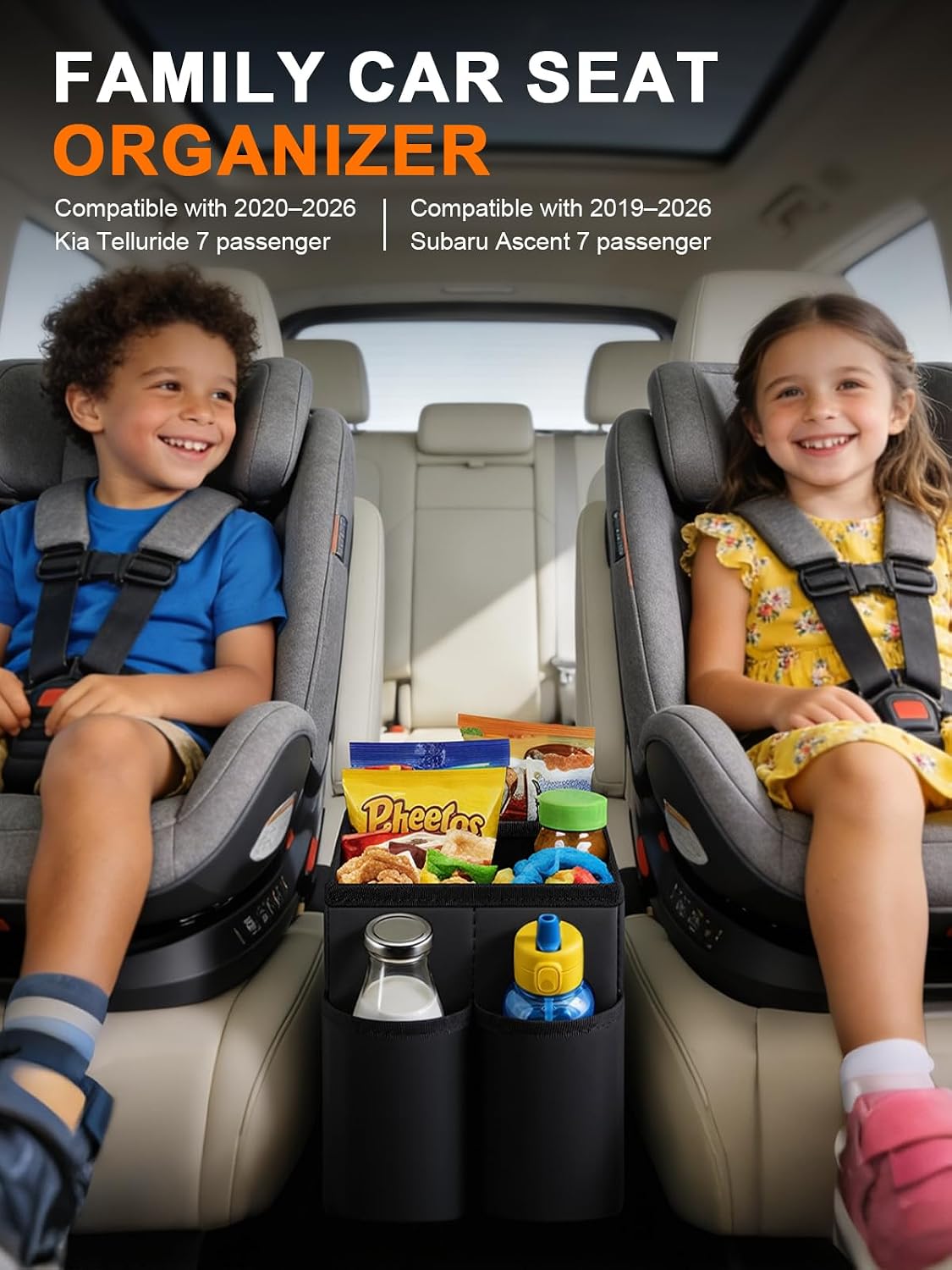 Car Seat Organizer Compatible with Kia Telluride & Subaru Ascent 2019-2026