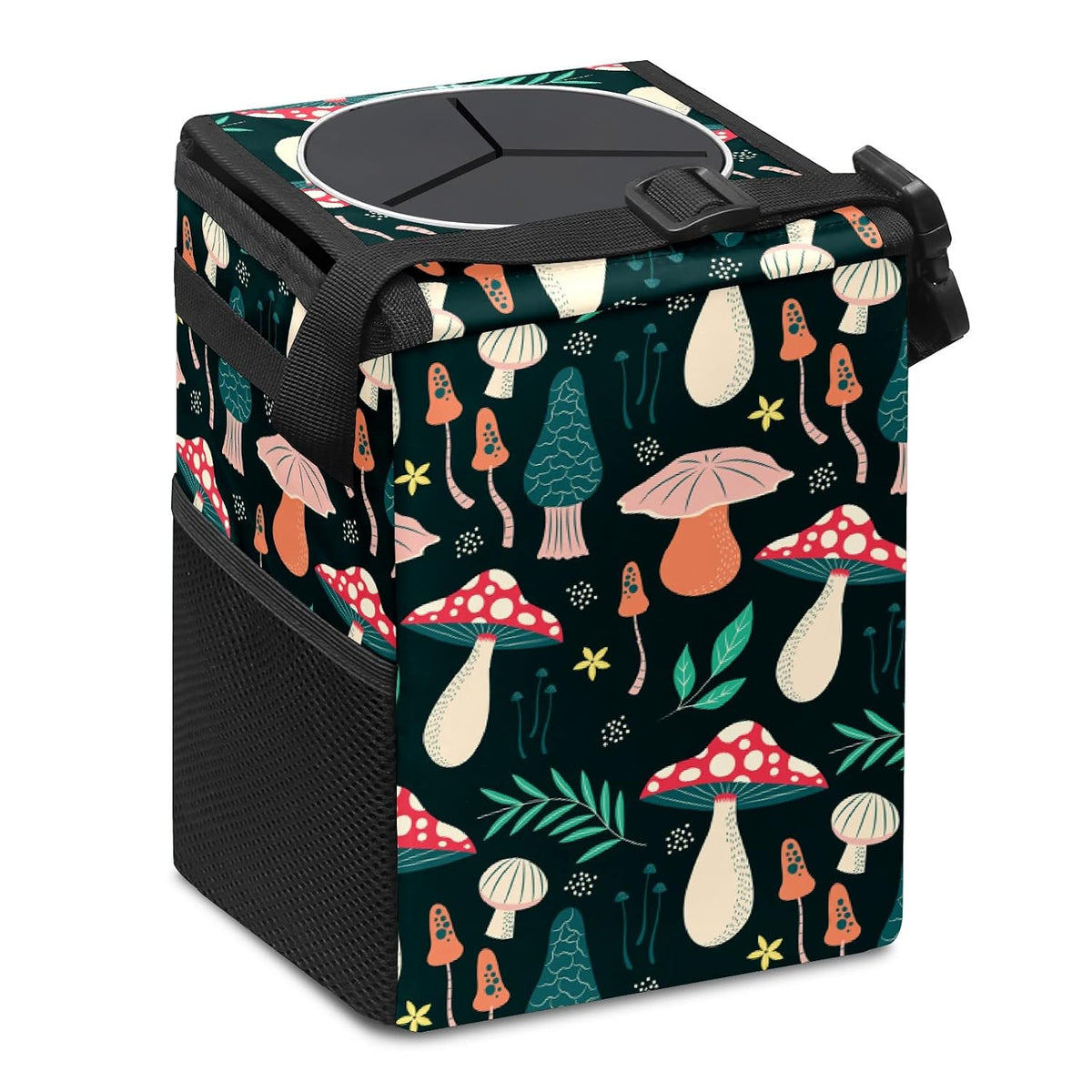 Car Trash Can – Multi-Purpose, Lightweight and Portable with Durable Water-Resistant Coating, No Installation Required, Practical and Ample Capacity, Variety of Colors.Mushroom