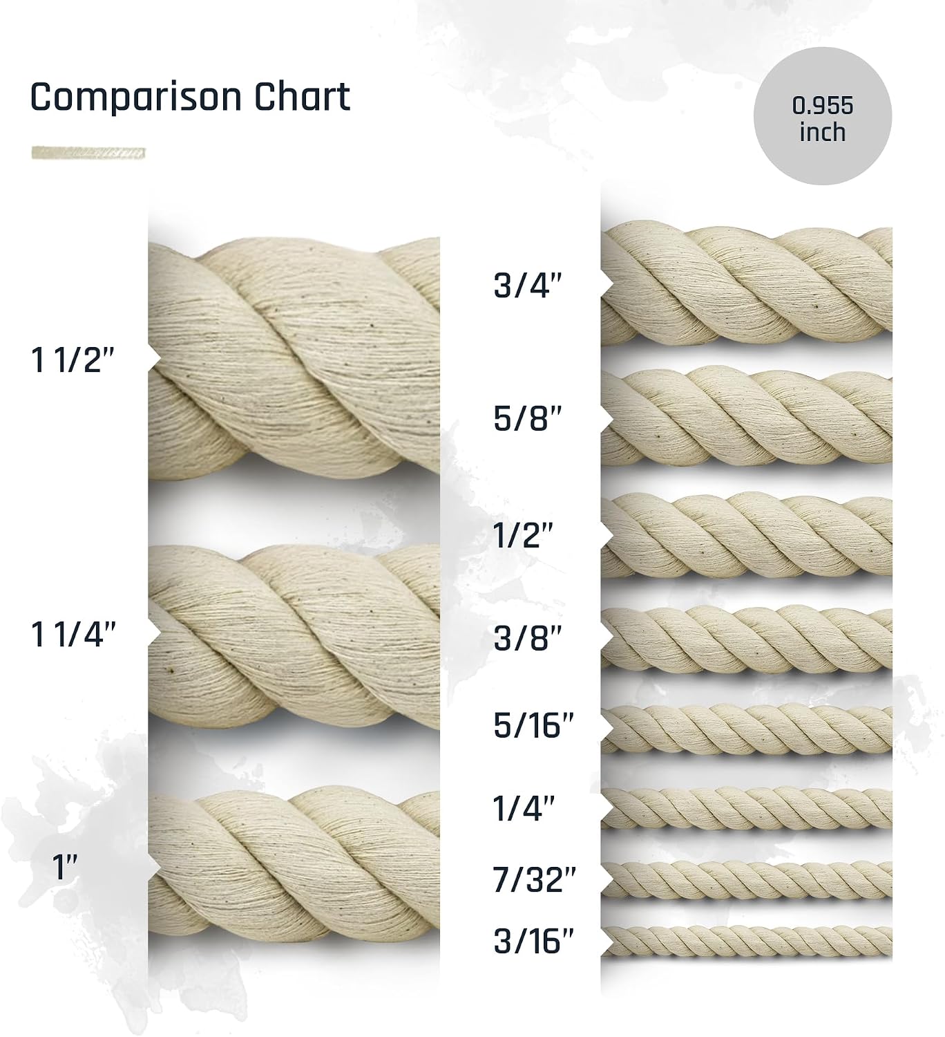 Pelican Rope 100% Cotton Twisted Rope, Natural Macrame Cord for Crafts, Pet Toys, Safe for Animals, DIY, Gardening,Indoor/Outdoor, Soft, Durable, Low-Stretch, 3/8" x 25ft