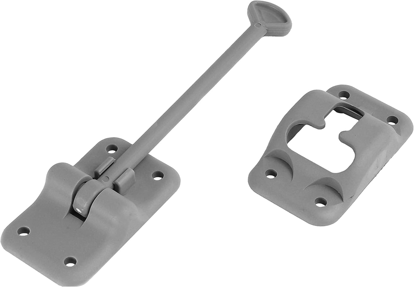 RV Designer E232 Entry Door Holder - T-Style RV Door Holder 3-1/2" Black - Durable Plastic for Camper/RV Doors - Easy Install with Plunger & Screws - Top RV Accessories