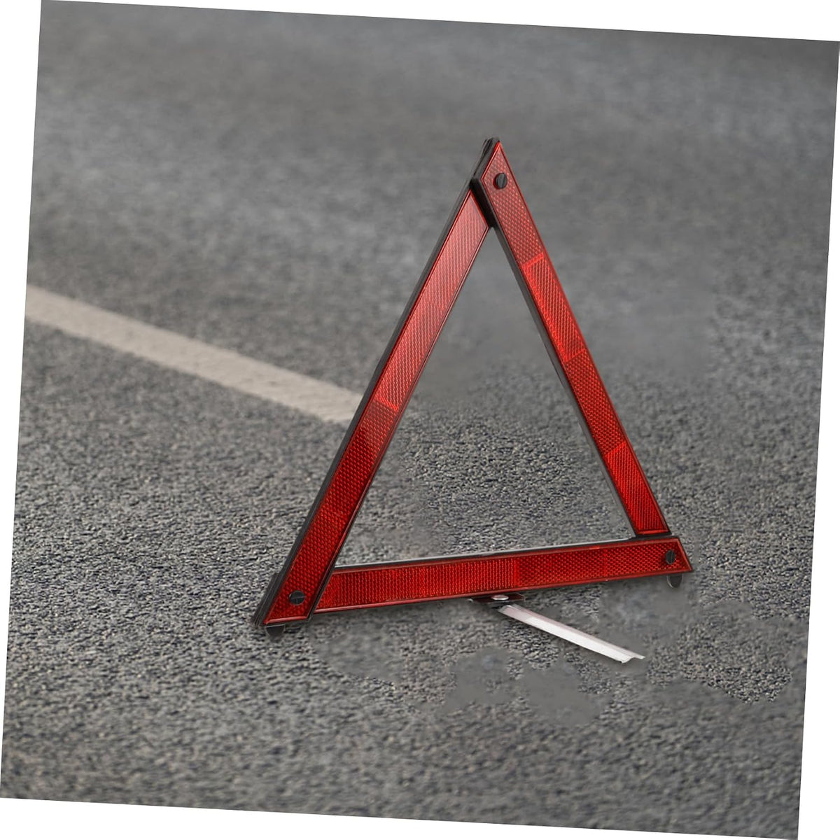 3pcs Reflective Warning Triangles Durable Plastic Road Safety Signs