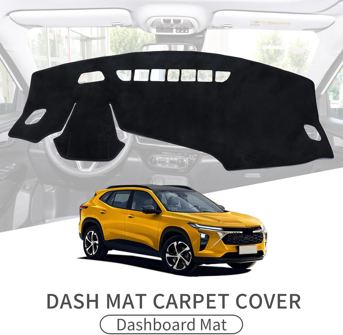 smabee Dashboard Cover for 2024 2025 2026 Chevy Trax Dash Mat Dashboard Pad