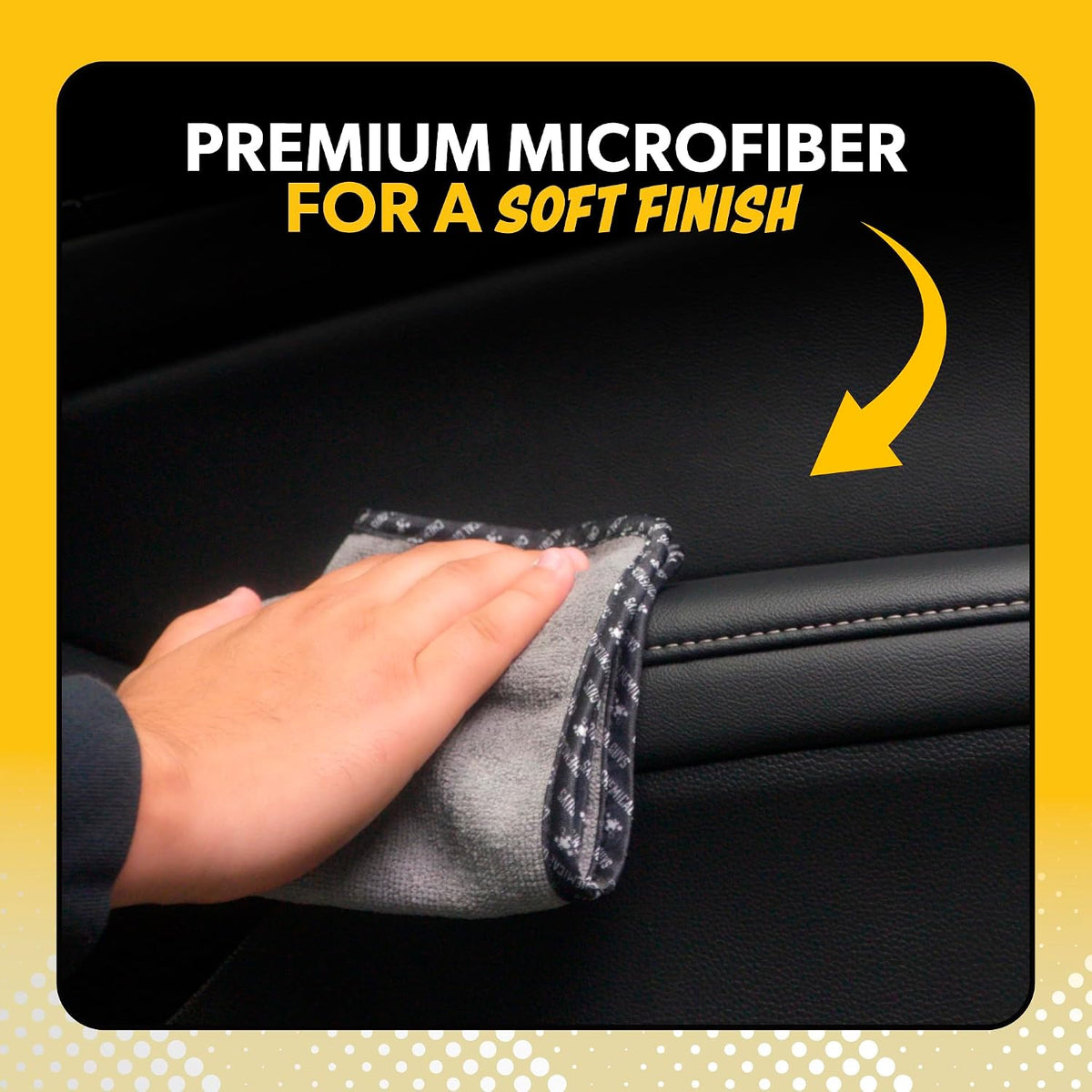 Chemical Guys, AllSwipe Multi-Use Microfiber Towels, Gray, 14 x 12, 6 Pack