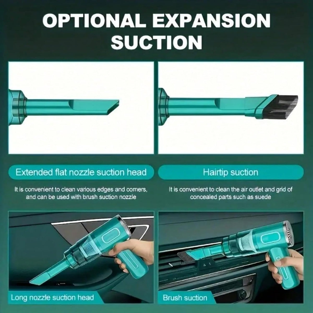 Rechargeable Cordless Handheld Vacuum for Pet Owners, Home & Car Users - Compact Cleaner for Pet Hair