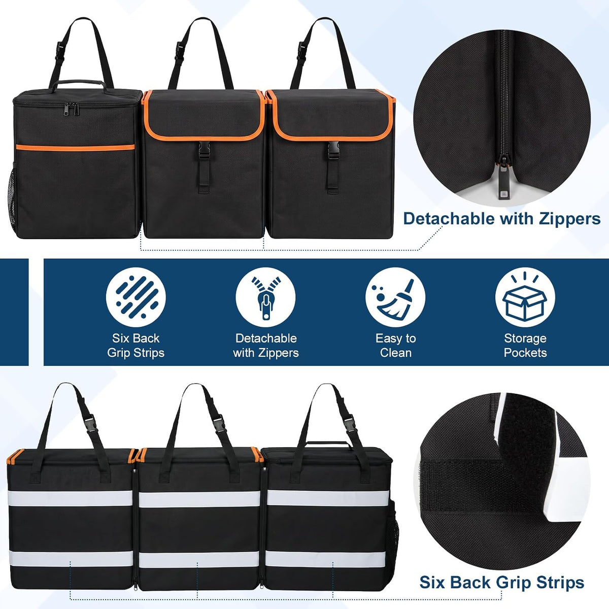 GDNasist Car Trunk Organizer, Backseat Hanging Organizer for SUV/MPV/Truck