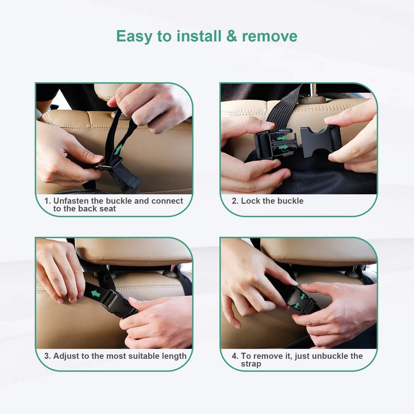 Oasser Back Seat Trunk Organizer Hanging Car Organizer Foldable Cargo Storage with 6 Large Pockets 3 Adjustable Straps 40x19inch