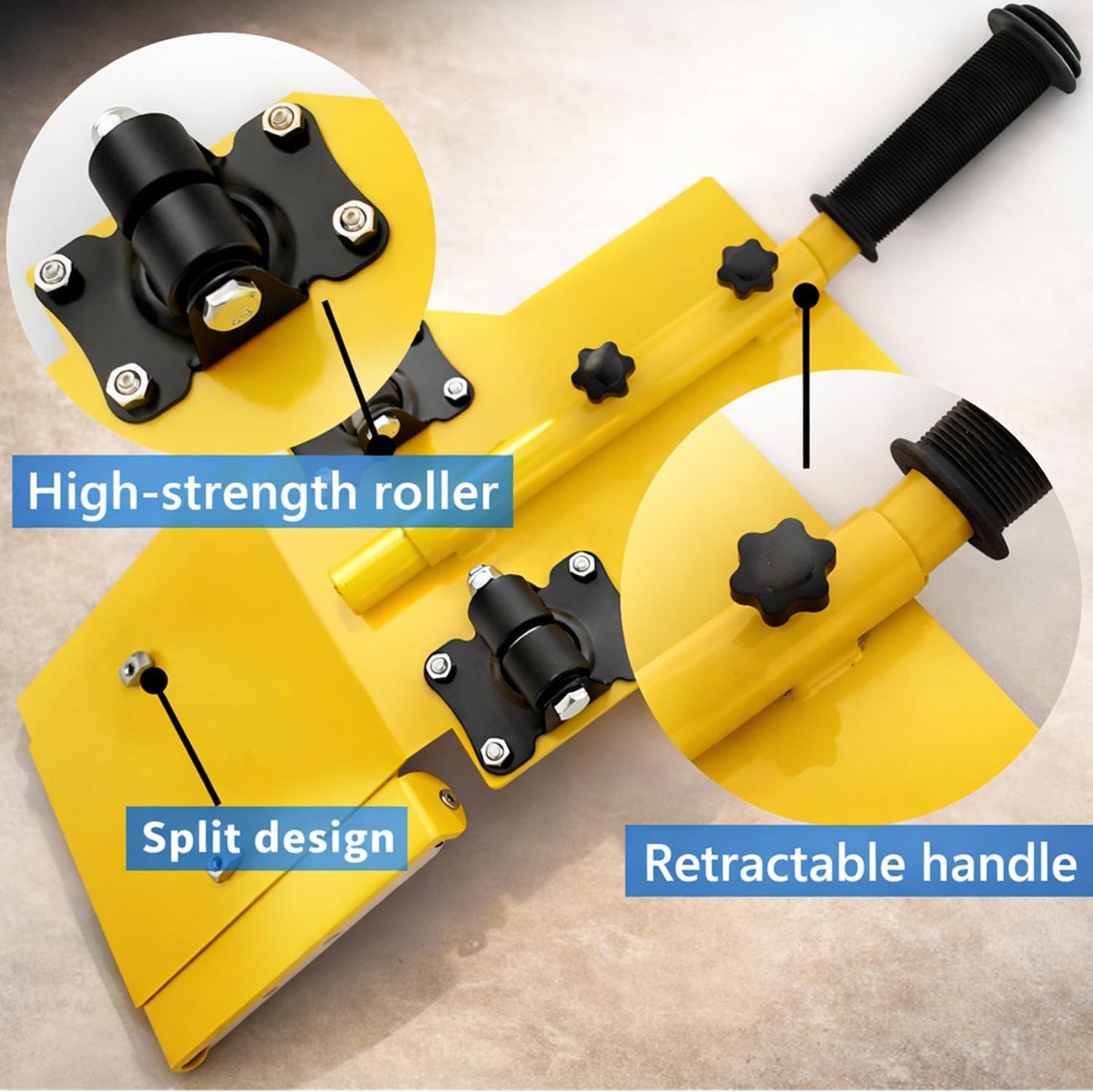 Portable Tire Lifting Tool & Jack with Retractable Handle
