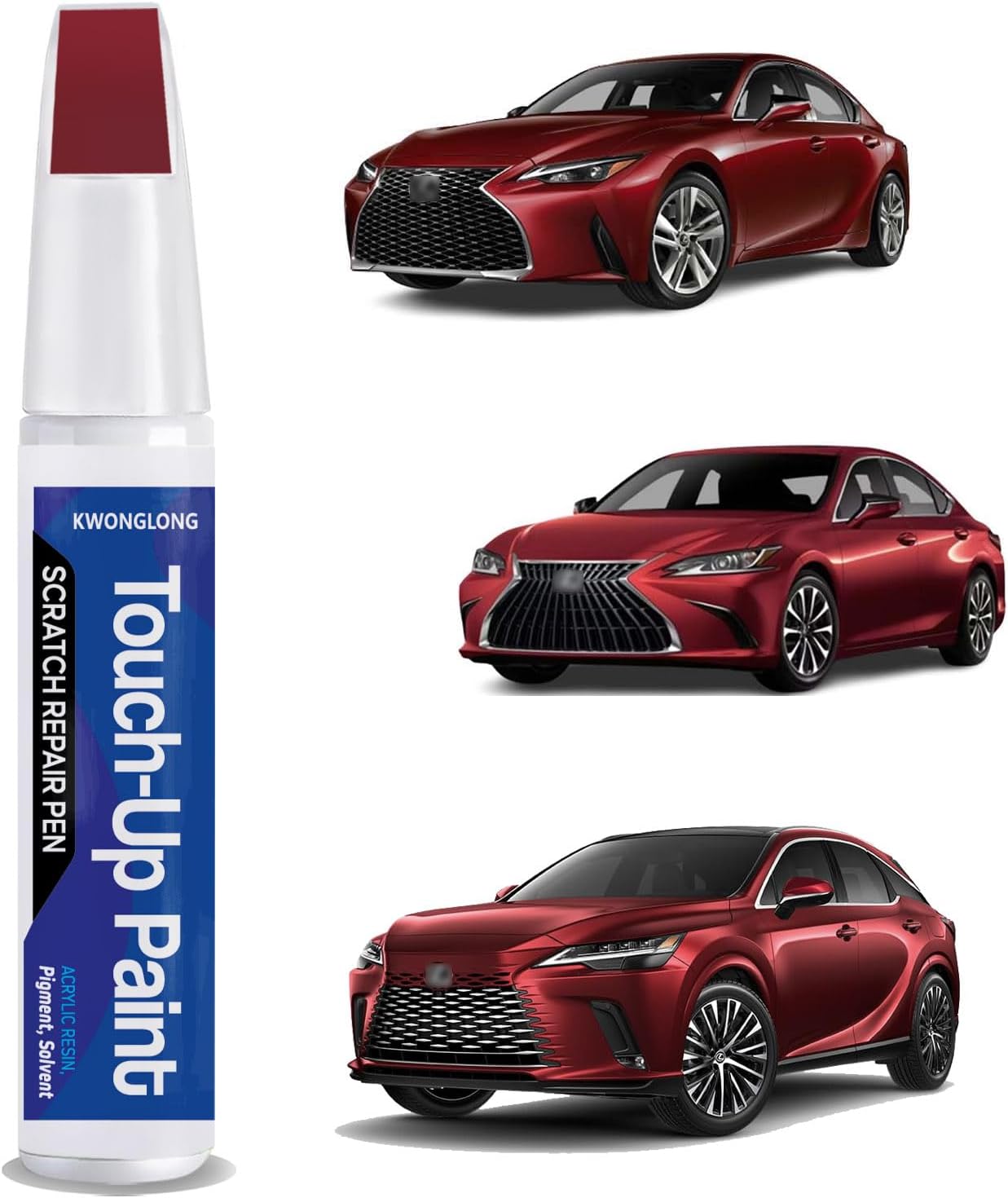 212 Obsidian Car Touch-Up Paint for Lexus RX350 ES300h, 2-in-1 Car Paint Scratch Repair Kit, Quick & Easy Solution to Repair