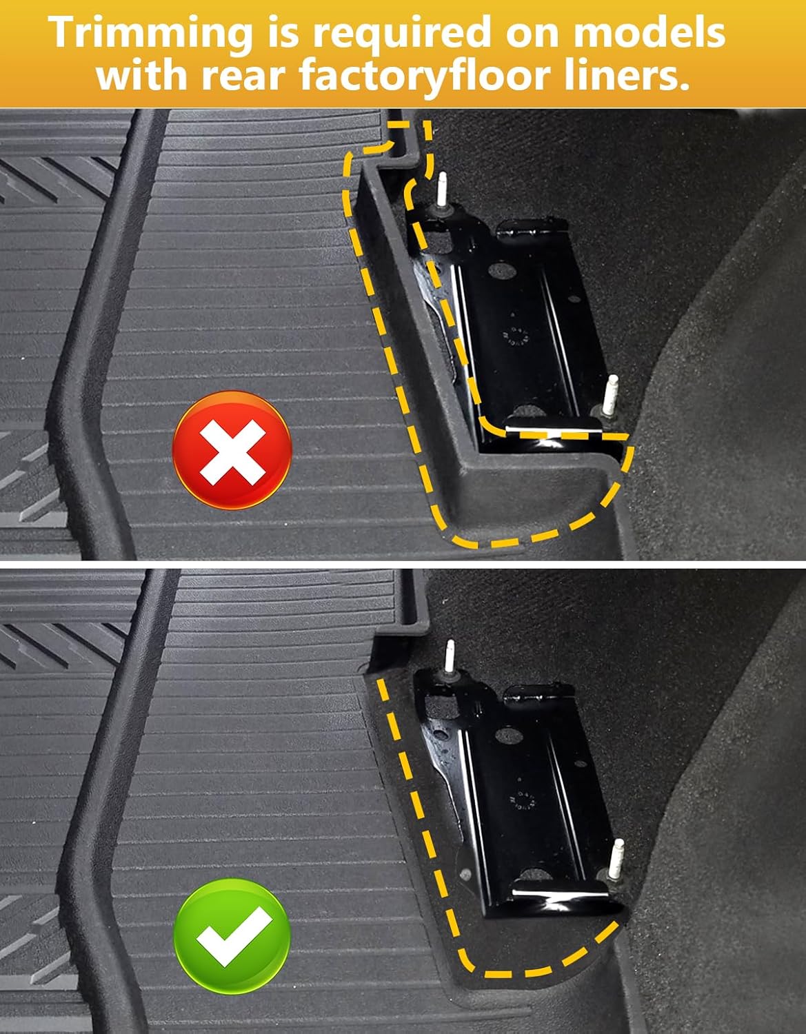 Tuyoung Under Seat Storage Boxes - Compatible with 2019-2026 Chevy Chevrolet Silverado 1500/GMC Sierra 1500, 2020-2026 Silverado/Sierra 2500HD/3500HD | Double & Crew Cab Rear Underseat Organizer Box