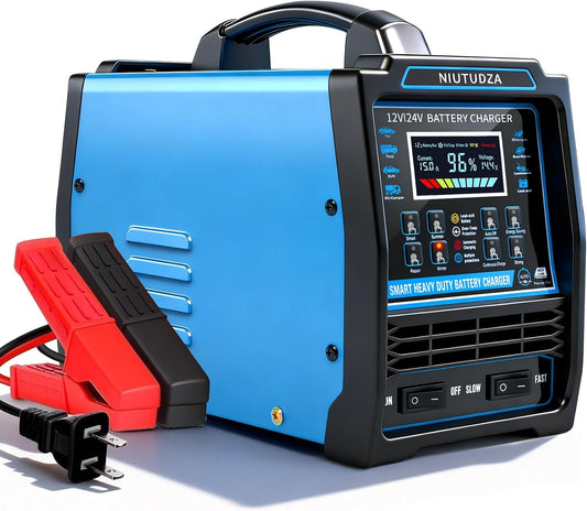 12V 24V Car Battery Charger Heavy Duty 0-15A Automatic Battery Maintainer