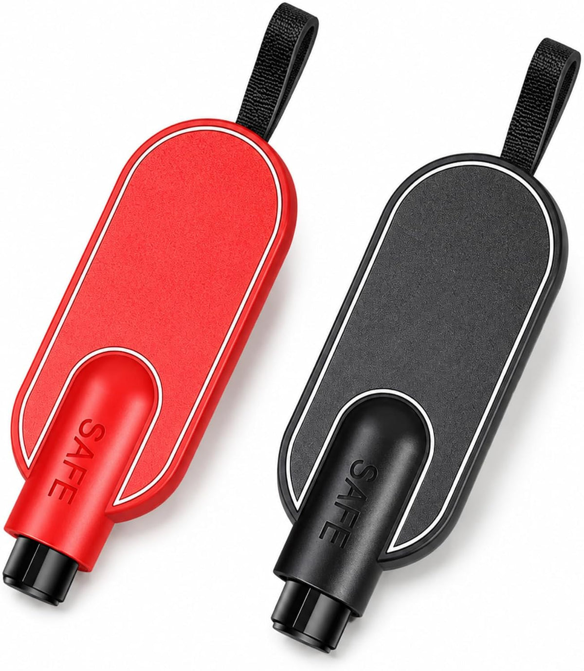 2 Pack Car Escape Tool, Window Breaker and Seat Belt Cutter, Red