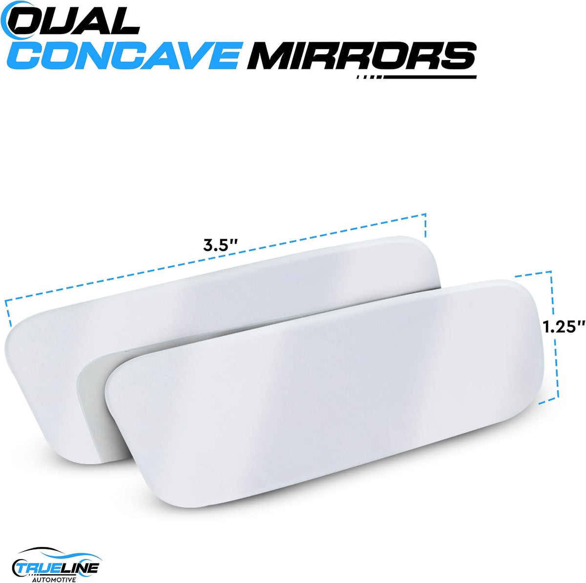 True Line Automotive 2 Pack Blind Spot Car Mirror - Frameless Car Blind Spot Mirror with Adjustable 360° View - Car Mirror Blindspot Mirror, Universal Fit, Wide Angle, Blindspot Mirror for Car