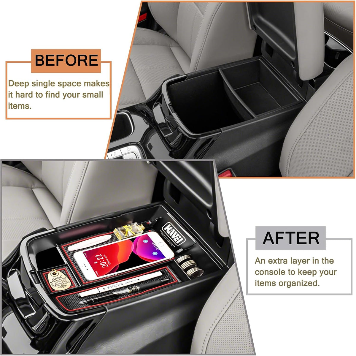 HGWEI Center Console Organizer for Kia Telluride 2020-2025 2026 Accessories