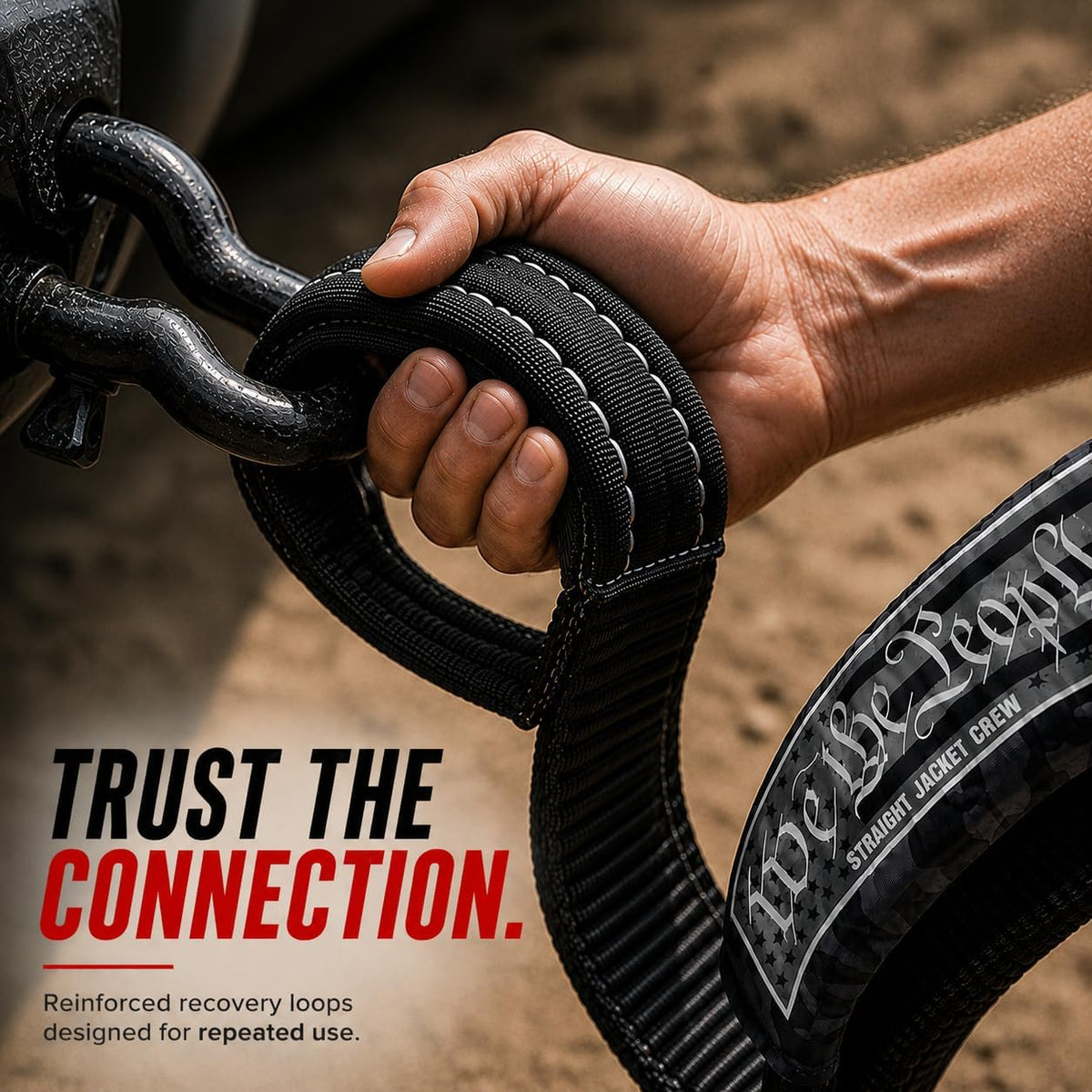 3" X 20' Heavy Duty Tow Strap - 30,000 Lb Break Strength Recovery Strap for Truck, SUV, Jeep & Off-Road Use | Reinforced Loops, Abrasion Sleeve & Carry Bag Included.