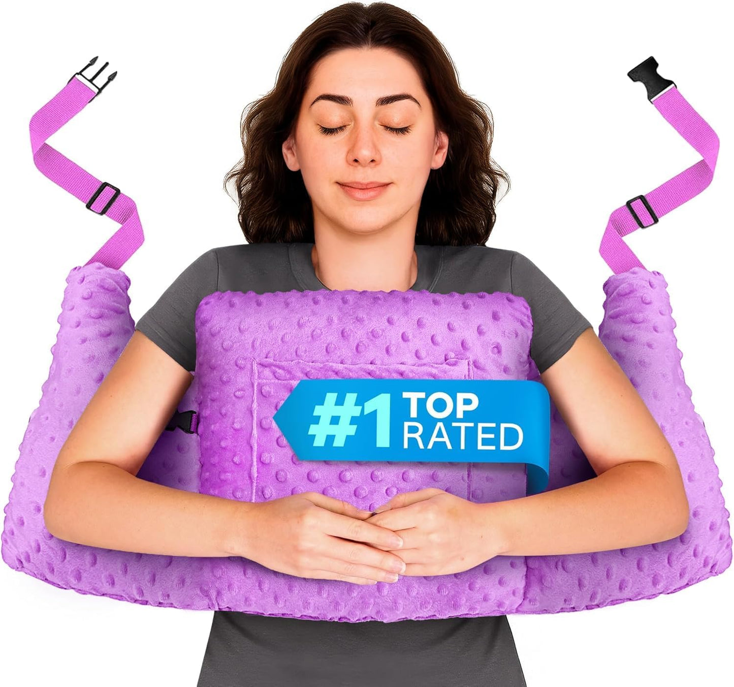 Zomaple Post Mastectomy Pillow Post Surgery – Post-Op Essentials, Breast Augmentation/Reduction & Mastectomy Recovery Supplies – Washable Cover for Comfort & Support