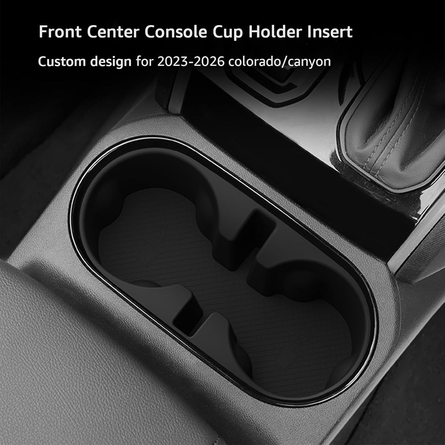 Center Console Silicone Cup Holder Inset for 2026 2025 2024 2023 Chevy Colorado GMC Canyon Interior Accessories Drink Holder Organizer Protector