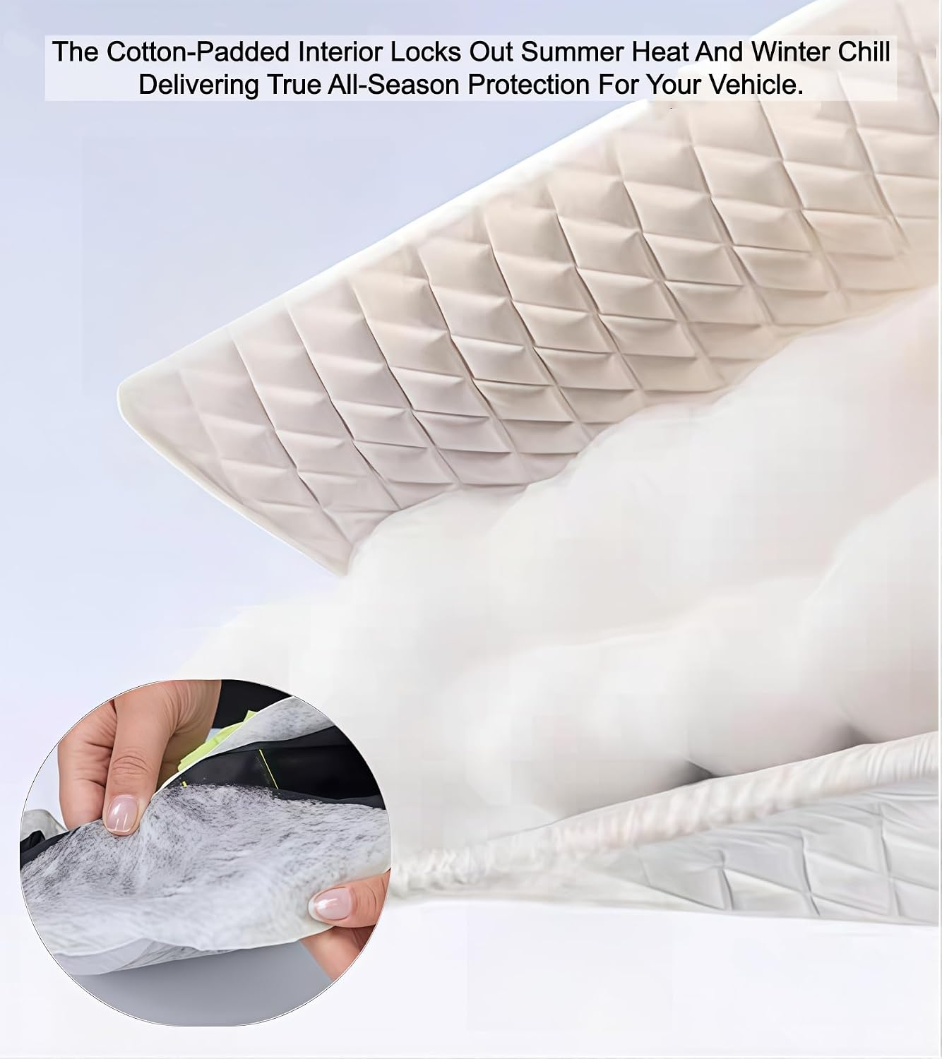 Thickened Full Windshield + Side Window Coverage ，Winter Car Windshield Snow Ice Cover Waterproof,Windshield Sun Shade Cover All Season Universal Protection for Cars, SUVs, Trucks,Minivans.