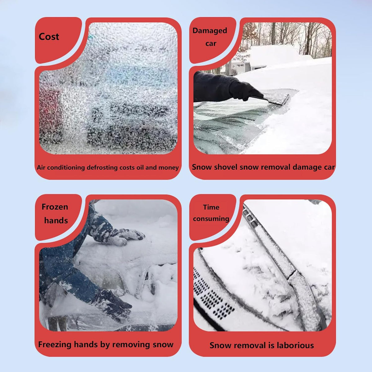 Car Magnetic Windshield Snow Cover for Mazda CX-5 2012-2025, All Weather Application Windshield Cover, Snow Protector, Winter Car Front Window Accessories,B-No Magnetism